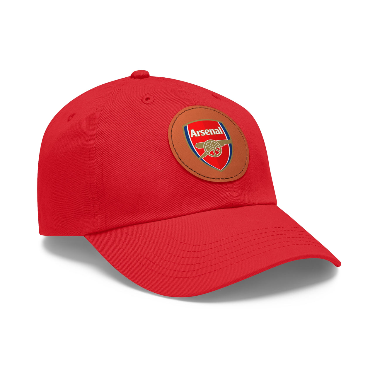 Arsenal Dad Hat with Leather Patch (Round)
