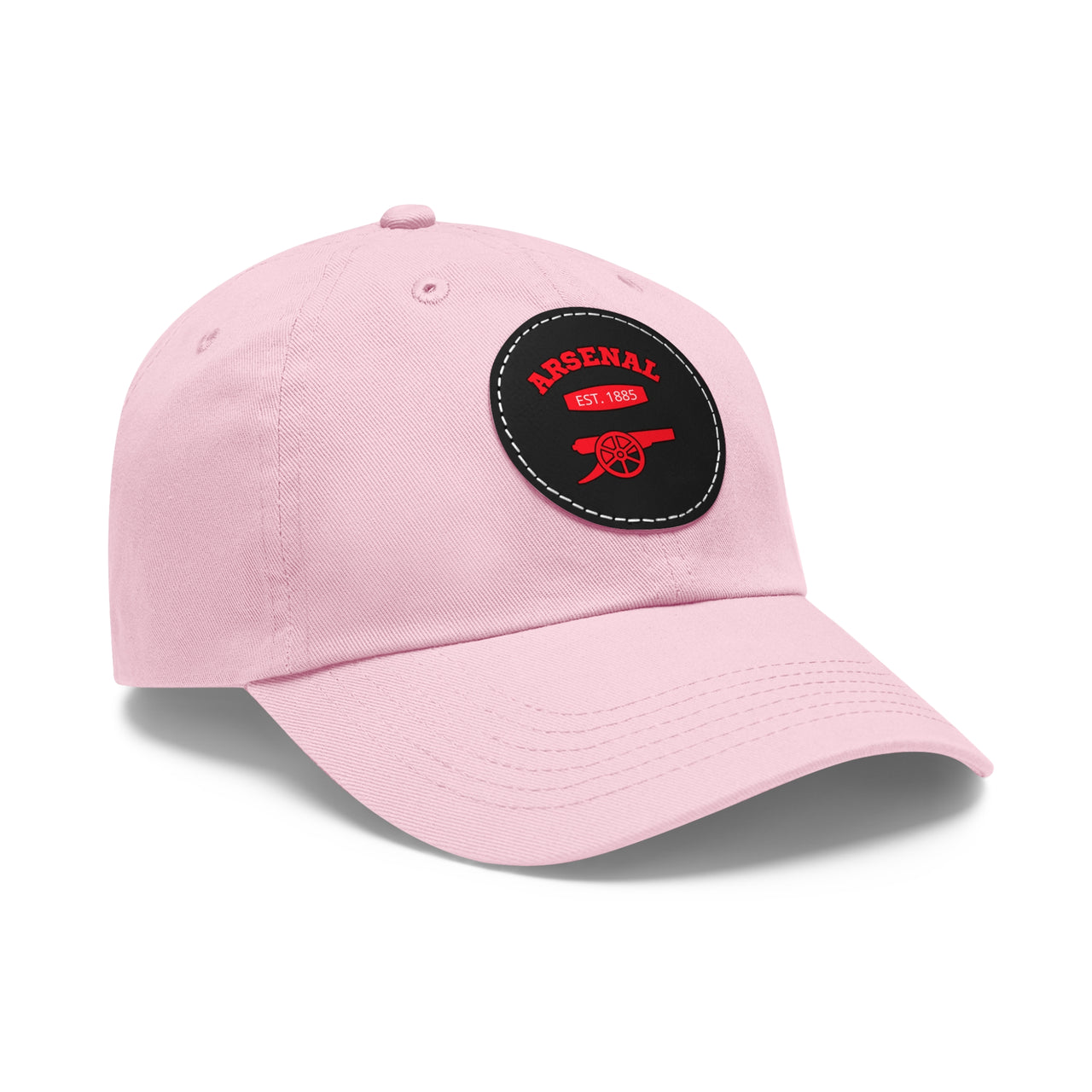 Arsenal Gunners Dad Hat with Leather Patch (Round)