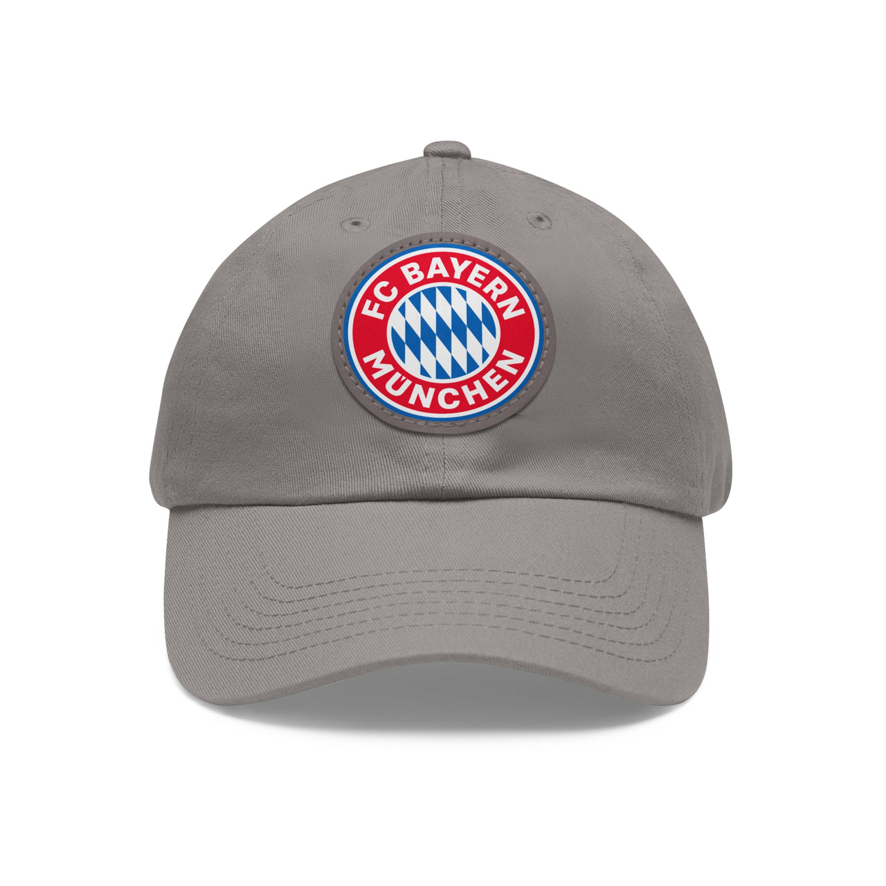 Bayern Munich Dad Hat with Leather Patch (Round)