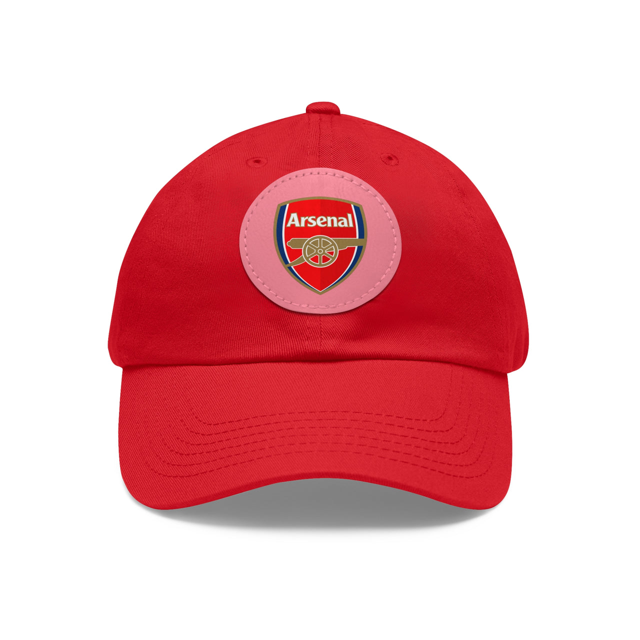 Arsenal Dad Hat with Leather Patch (Round)