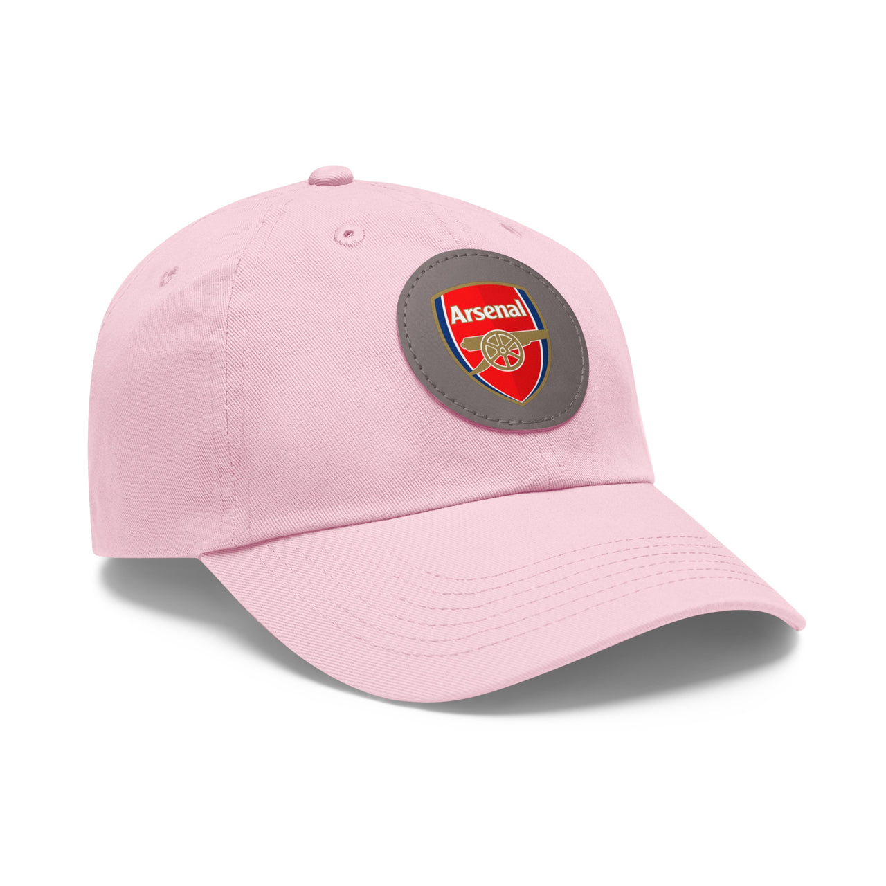 Arsenal Dad Hat with Leather Patch (Round)