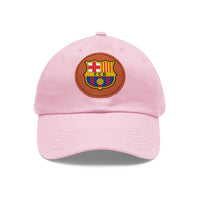Thumbnail for Barcelona Dad Hat with Leather Patch (Round)