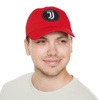 Thumbnail for Juventus Dad Hat with Leather Patch (Round)