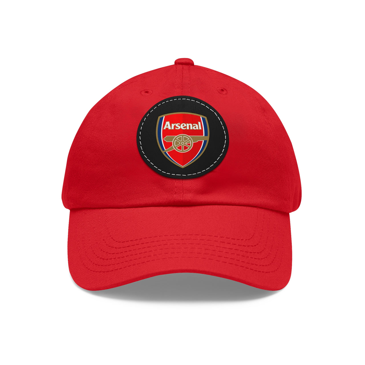 Arsenal Dad Hat with Leather Patch (Round)
