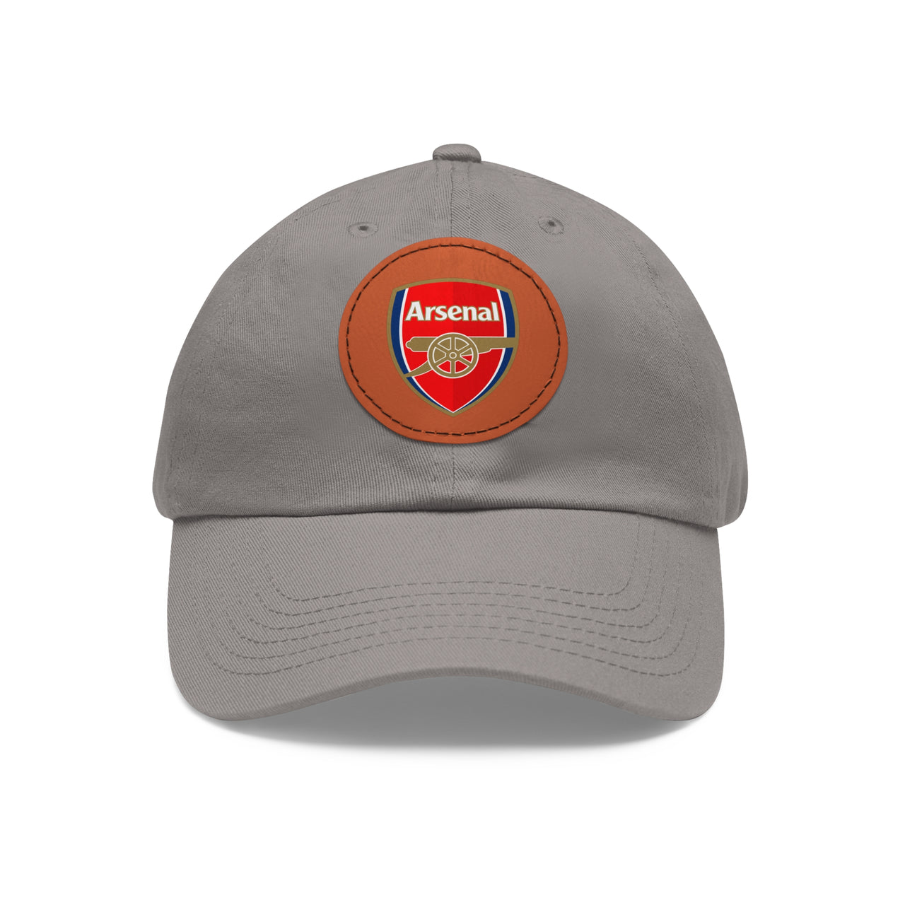 Arsenal Dad Hat with Leather Patch (Round)