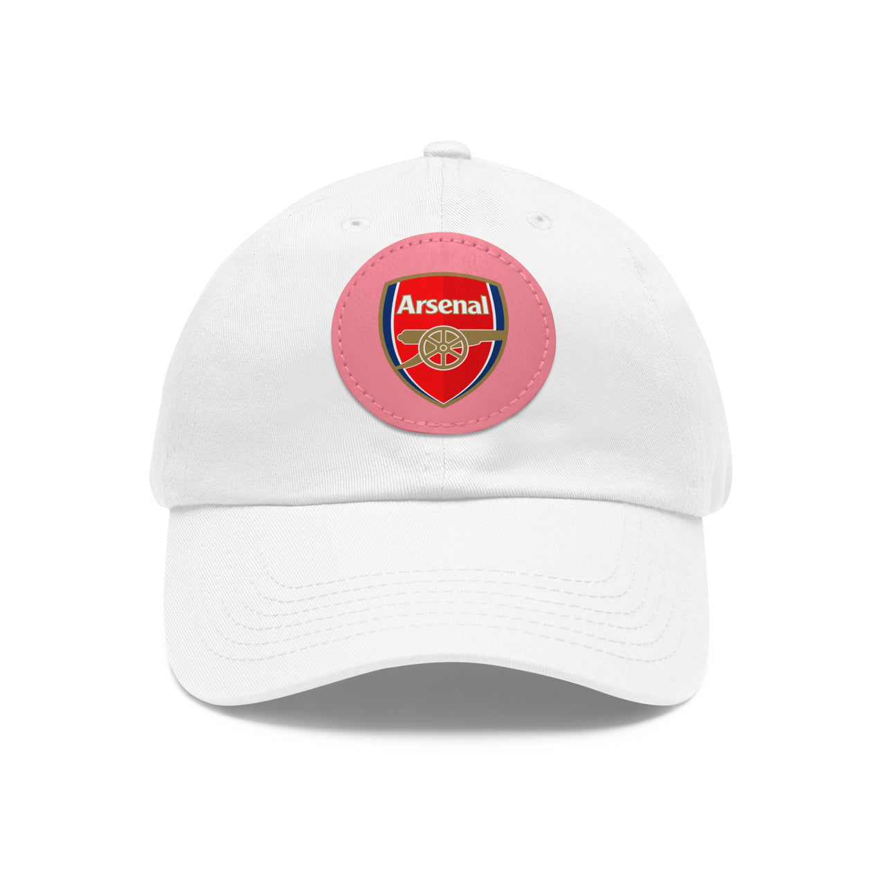 Arsenal Dad Hat with Leather Patch (Round)