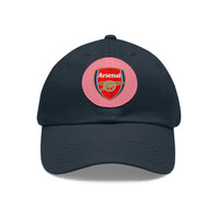 Thumbnail for Arsenal Dad Hat with Leather Patch (Round)