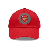 Thumbnail for Arsenal Dad Hat with Leather Patch (Round)