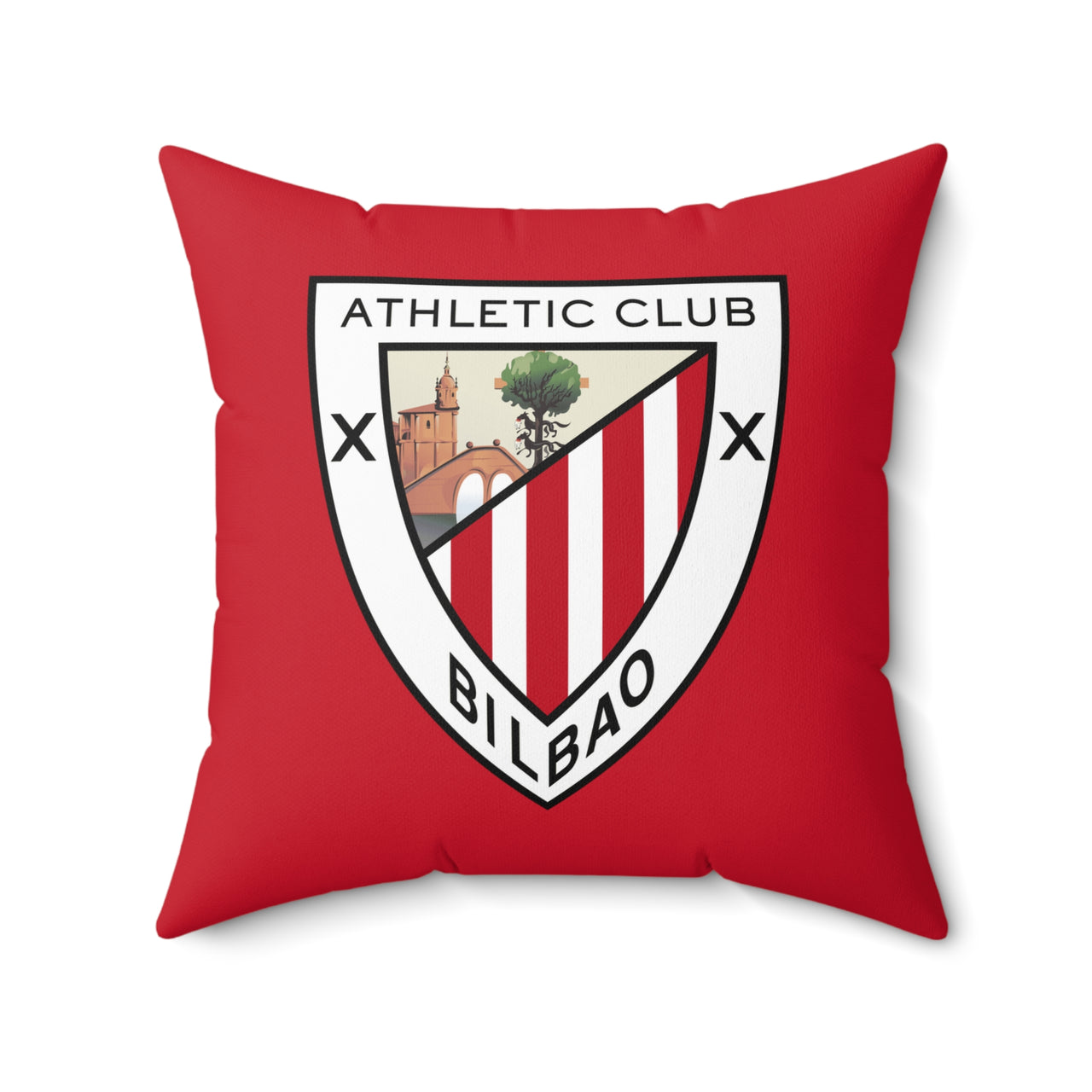 Athletic Bilbao Spun Polyester Square Pillow