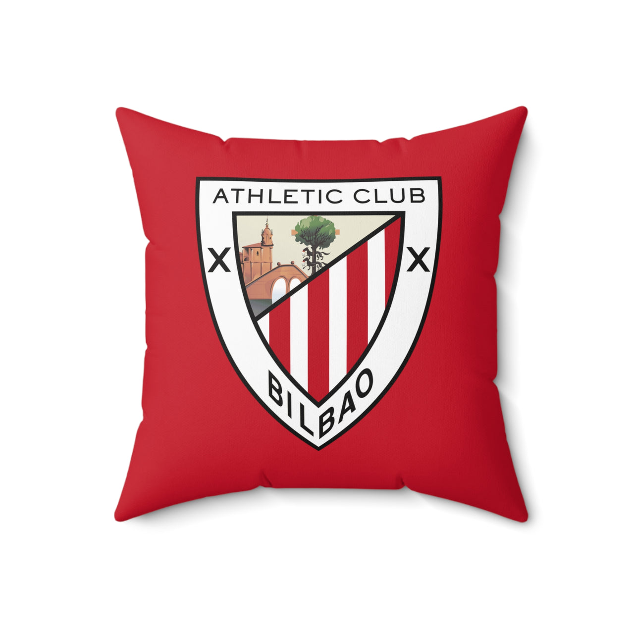 Athletic Bilbao Spun Polyester Square Pillow