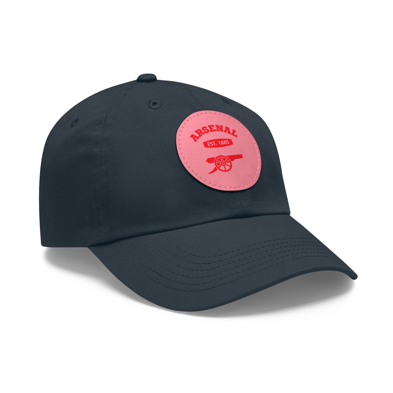 Arsenal Gunners Dad Hat with Leather Patch (Round)