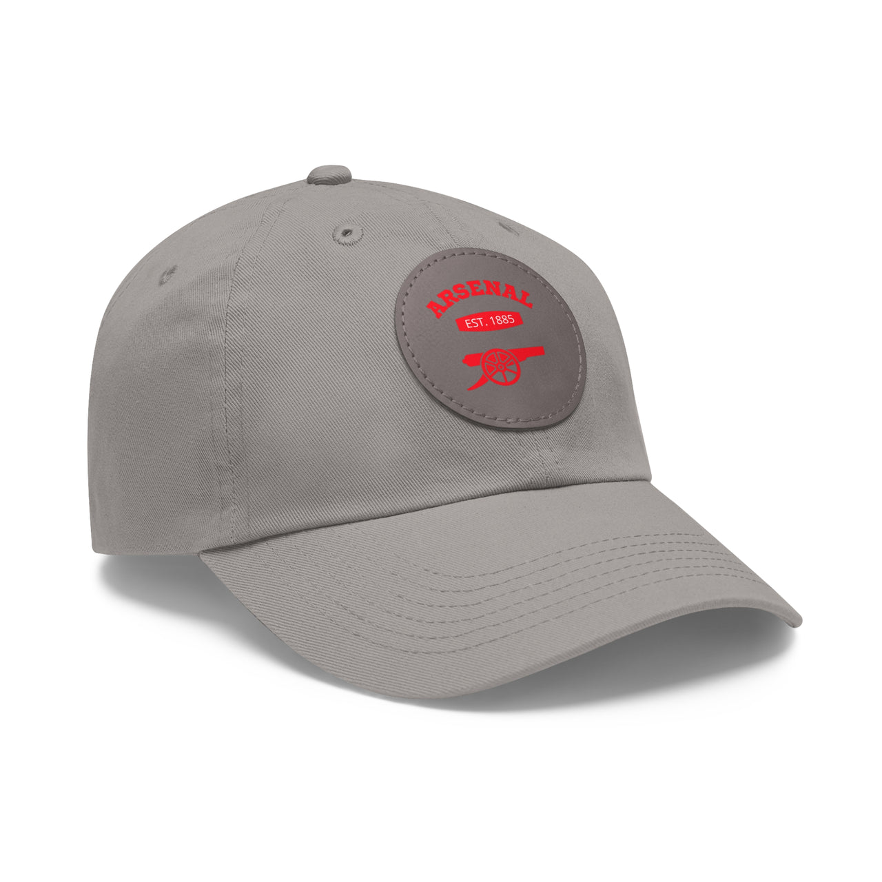 Arsenal Gunners Dad Hat with Leather Patch (Round)