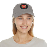 Thumbnail for Arsenal Dad Hat with Leather Patch (Round)