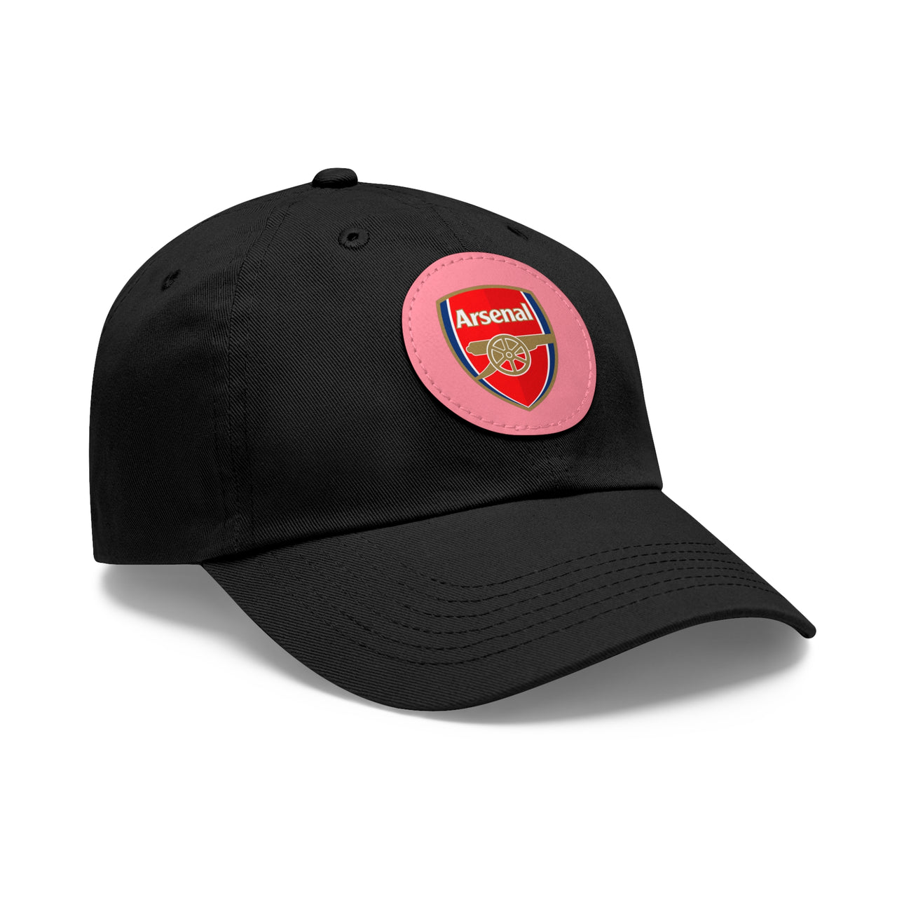 Arsenal Dad Hat with Leather Patch (Round)