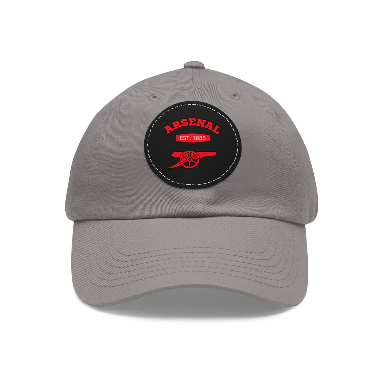 Arsenal Gunners Dad Hat with Leather Patch (Round)