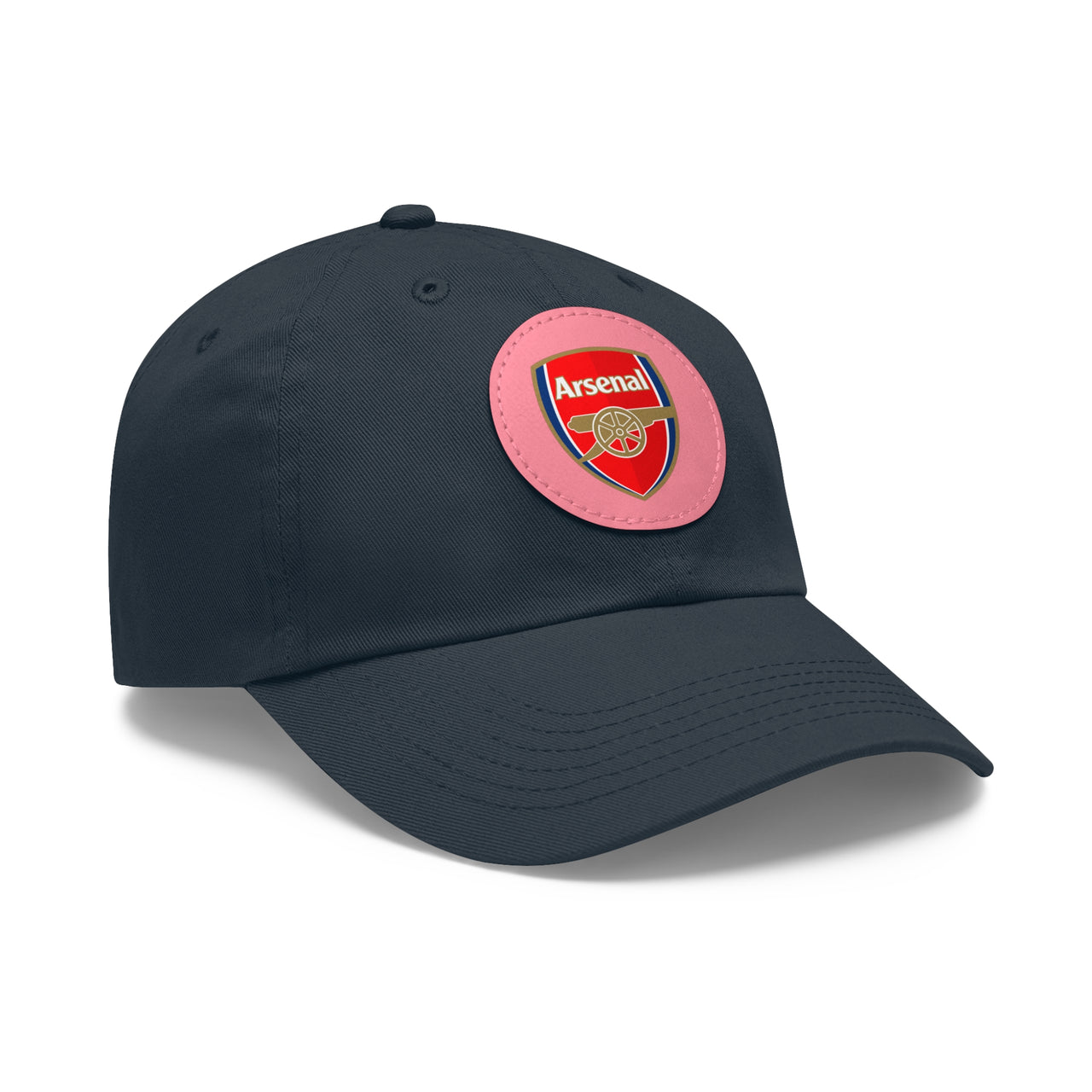 Arsenal Dad Hat with Leather Patch (Round)