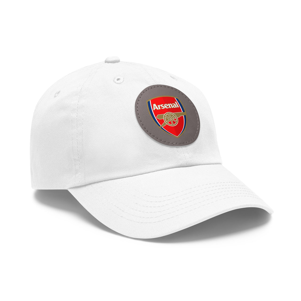 Arsenal Dad Hat with Leather Patch (Round)