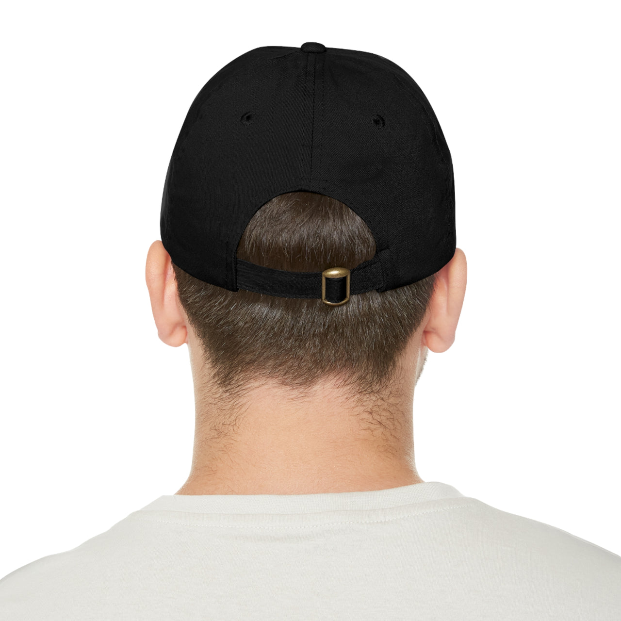 Barcelona Slogan Dad Hat with Leather Patch (Round)