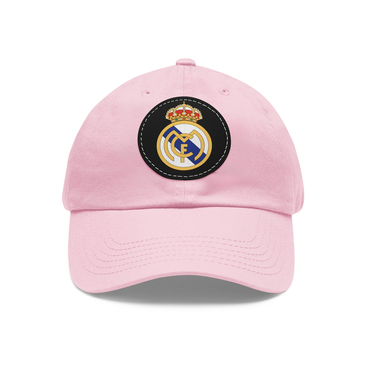 Real Madrid Dad Hat with Leather Patch (Round)