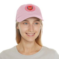 Thumbnail for Arsenal Dad Hat with Leather Patch (Round)