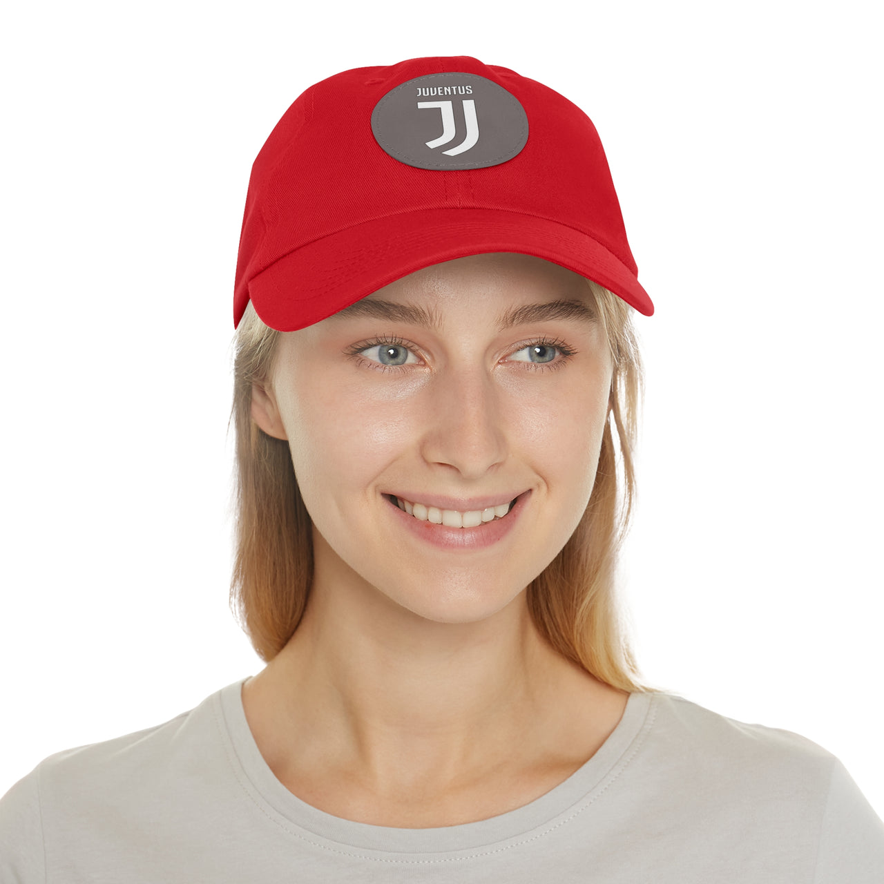 Juventus Dad Hat with Leather Patch (Round)