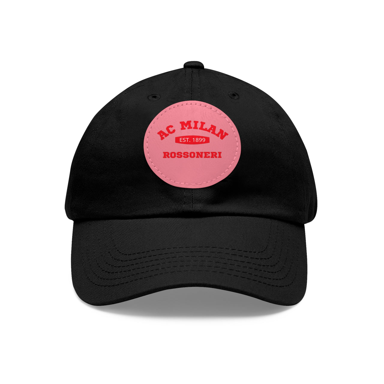 AC Milan Rossoneri Dad Hat with Leather Patch (Round)