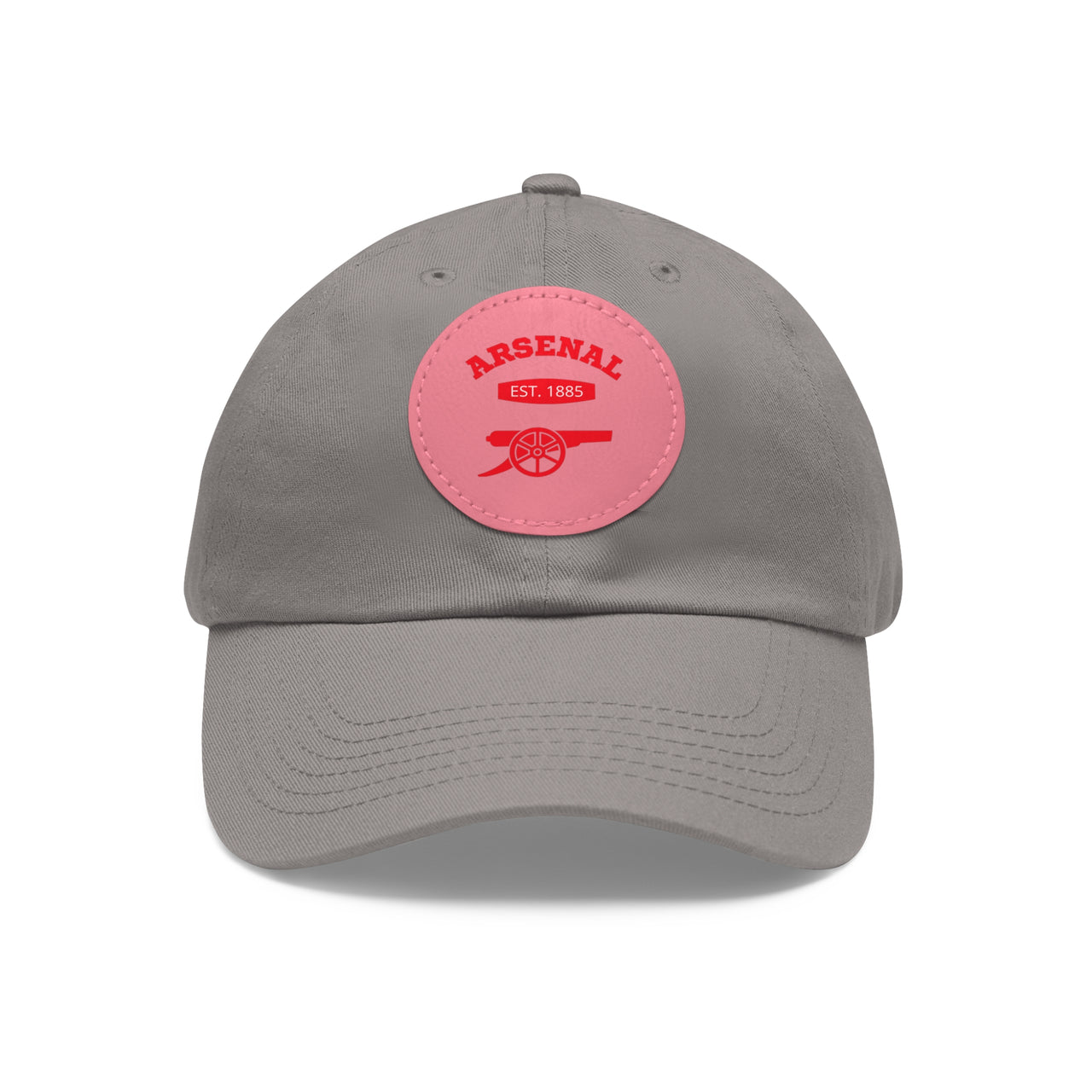 Arsenal Gunners Dad Hat with Leather Patch (Round)