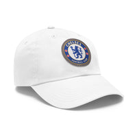 Thumbnail for Chelsea Dad Hat with Leather Patch (Round)