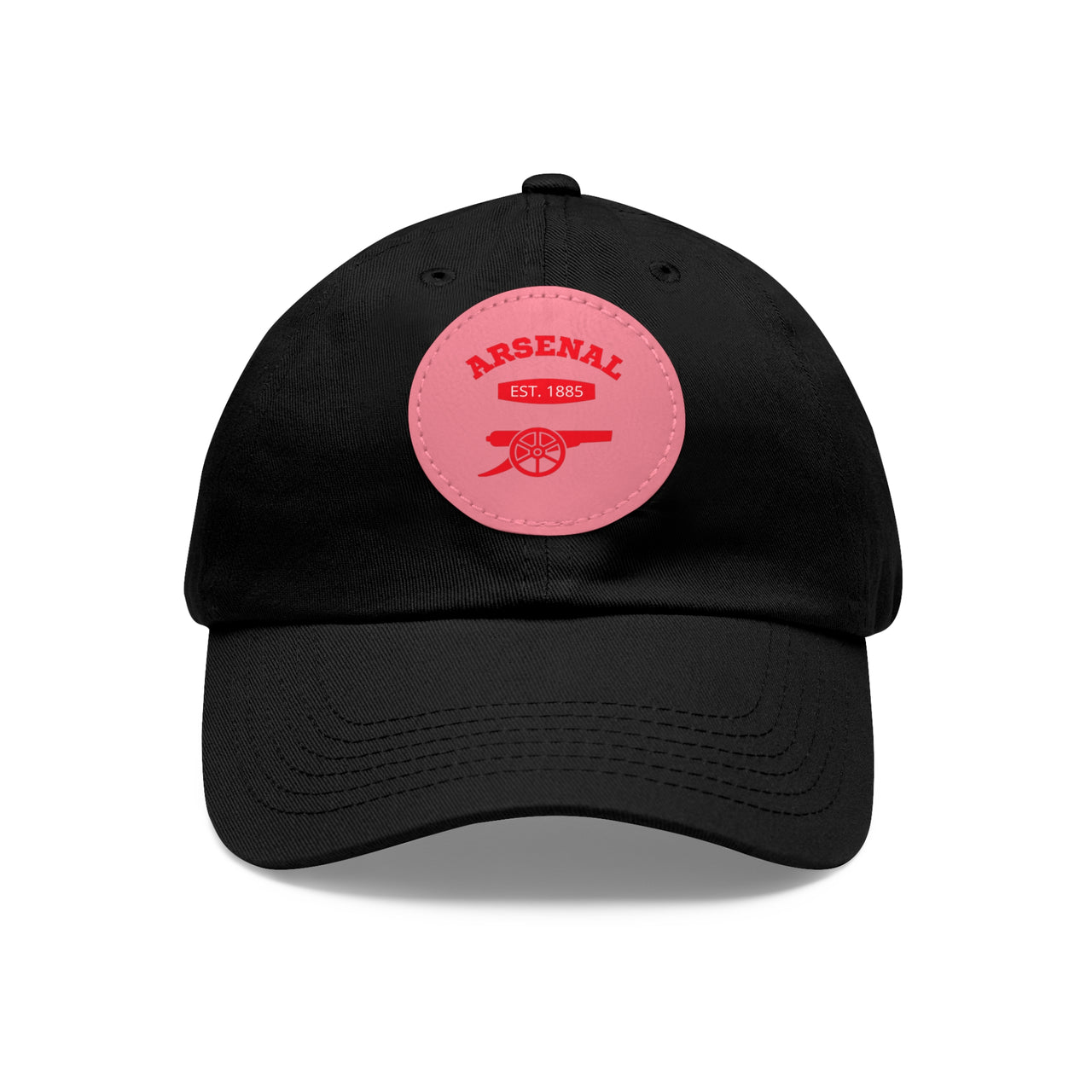 Arsenal Gunners Dad Hat with Leather Patch (Round)