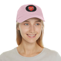Thumbnail for Arsenal Dad Hat with Leather Patch (Round)