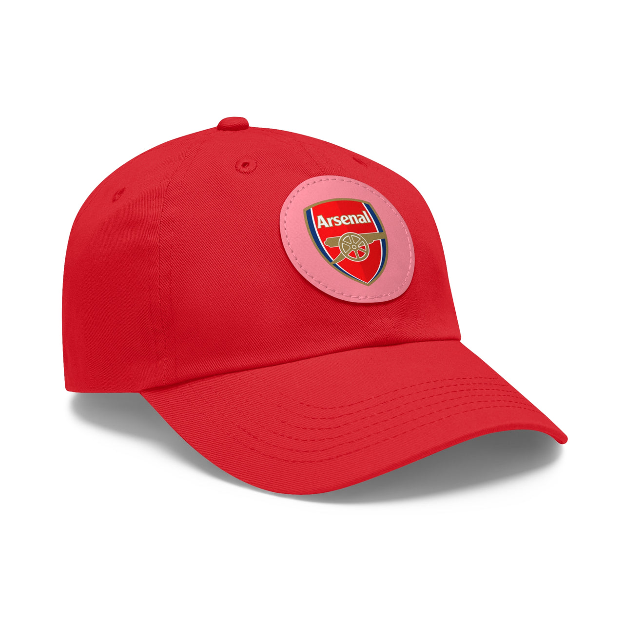 Arsenal Dad Hat with Leather Patch (Round)