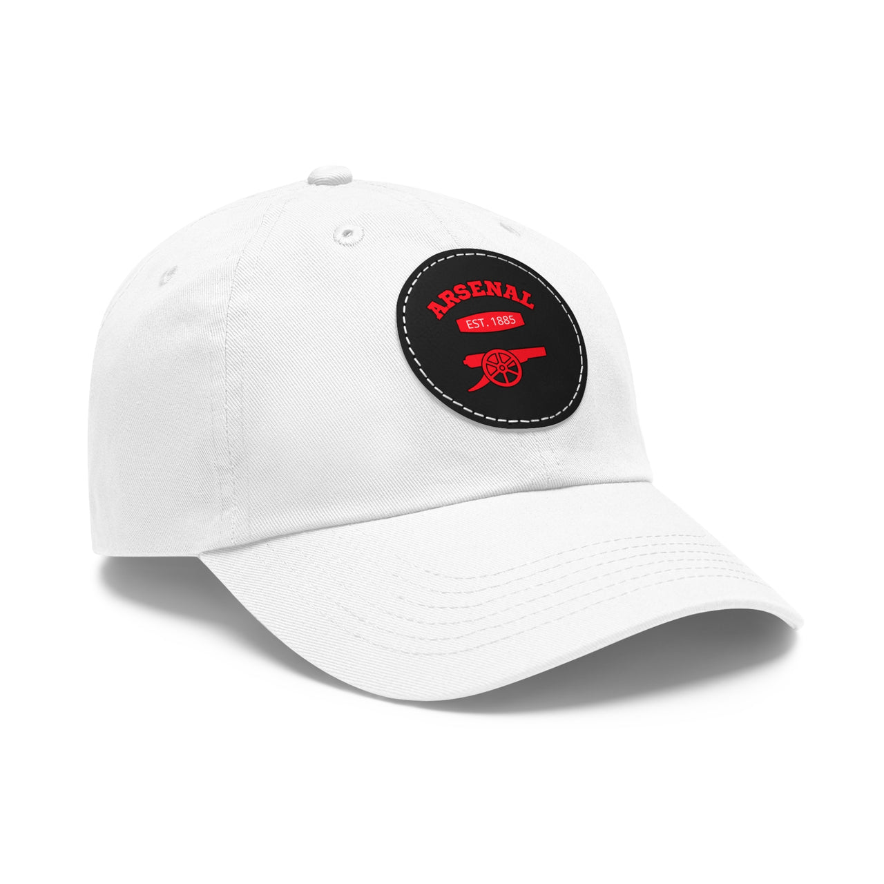 Arsenal Gunners Dad Hat with Leather Patch (Round)