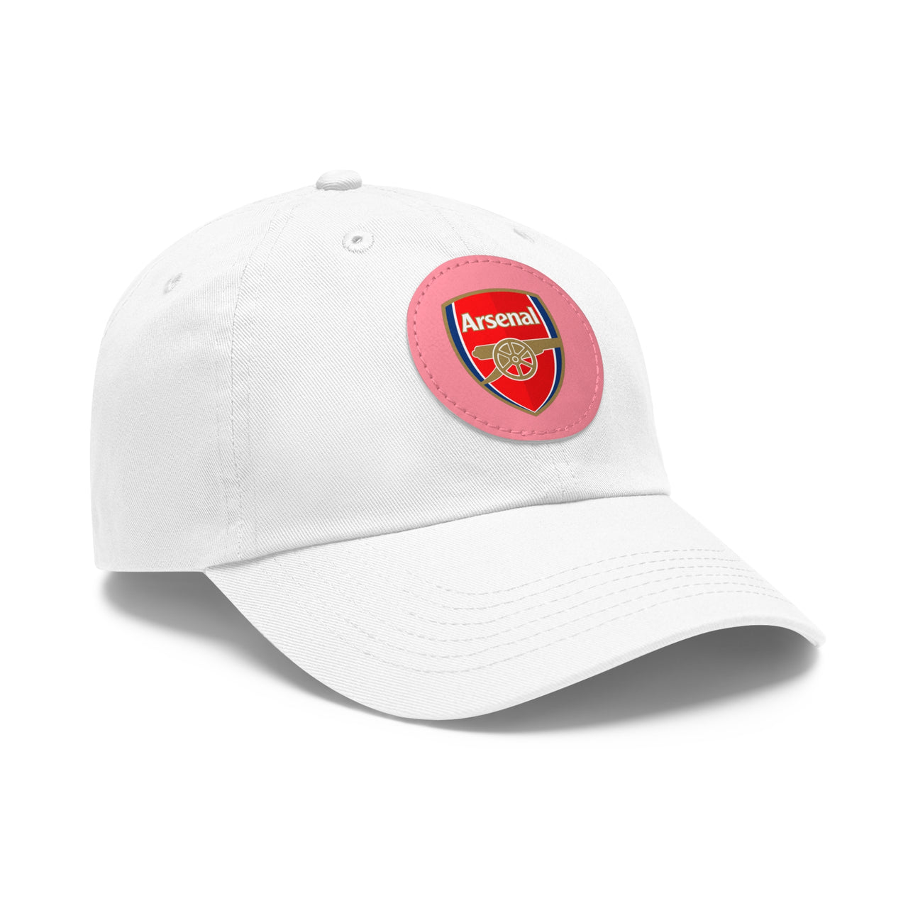 Arsenal Dad Hat with Leather Patch (Round)