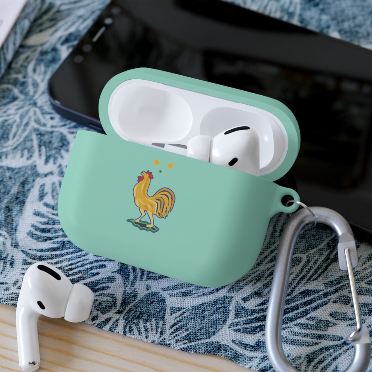 France National Team AirPods Case Cover with Carabiner - Stylish Protector for AirPods & AirPods Pro