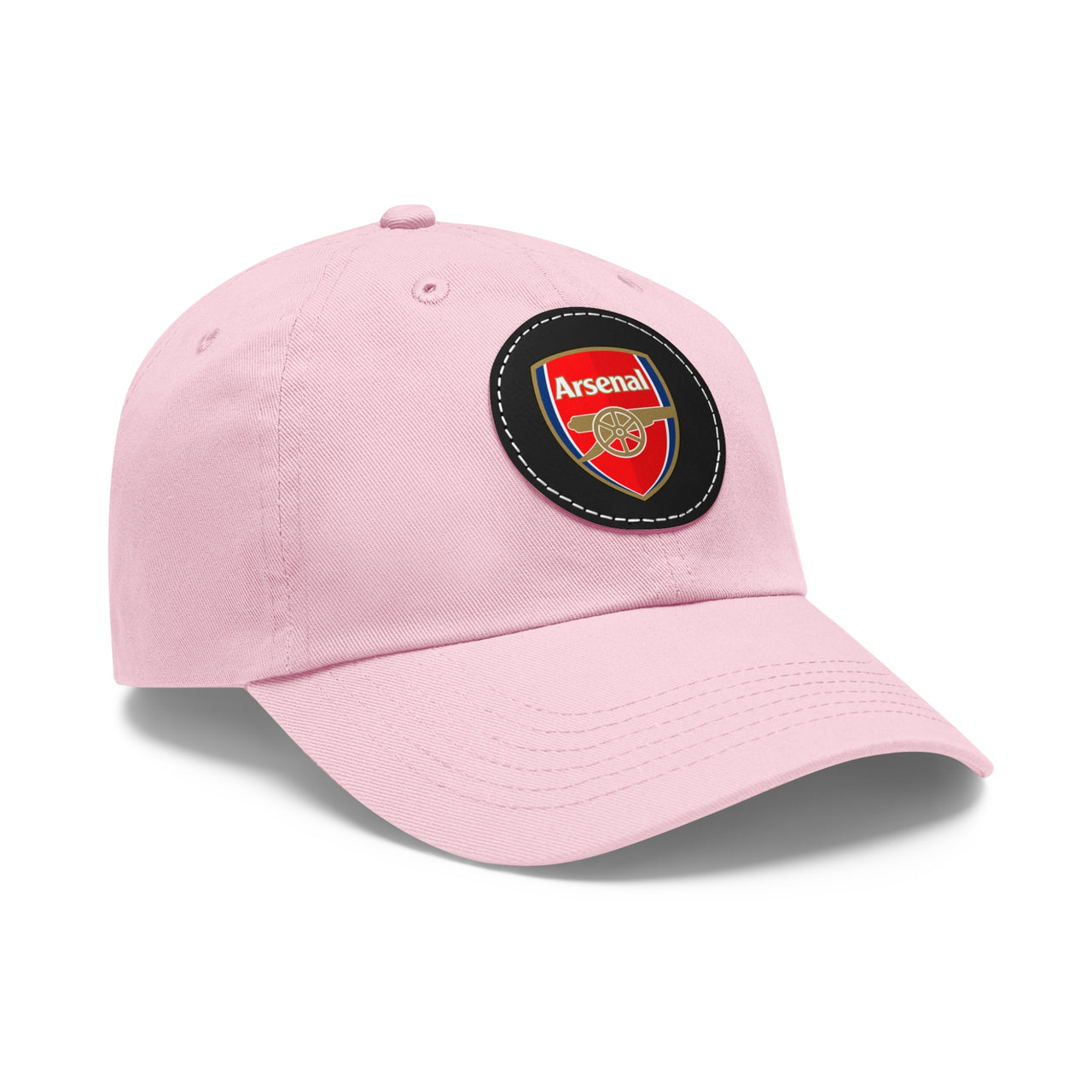 Arsenal Dad Hat with Leather Patch (Round)
