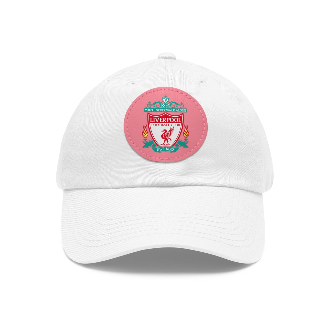 Liverpool Dad Hat with Leather Patch (Round)
