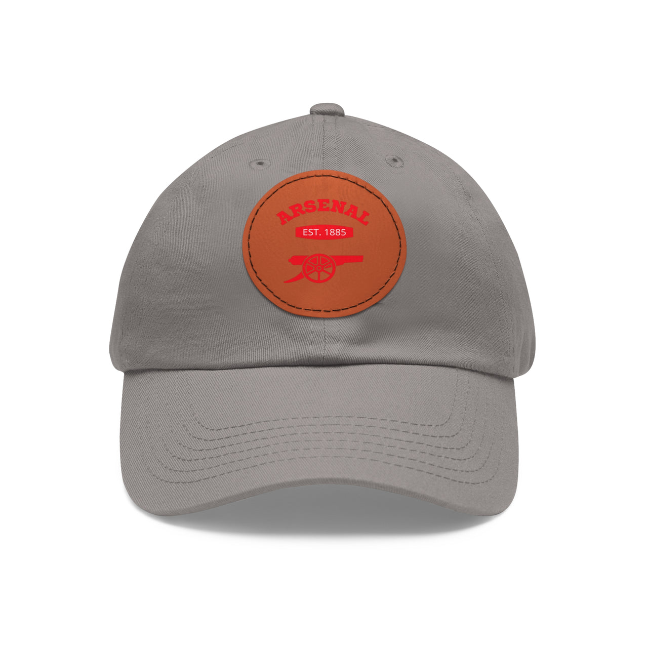 Arsenal Gunners Dad Hat with Leather Patch (Round)