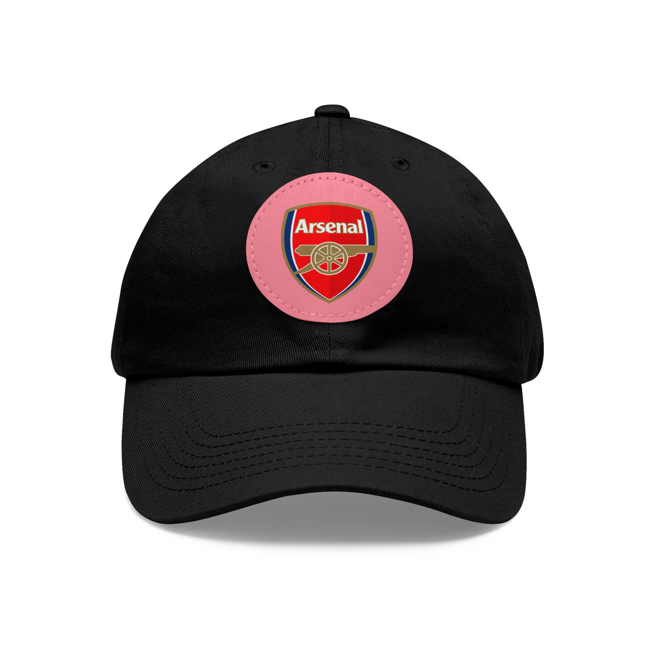 Arsenal Dad Hat with Leather Patch (Round)