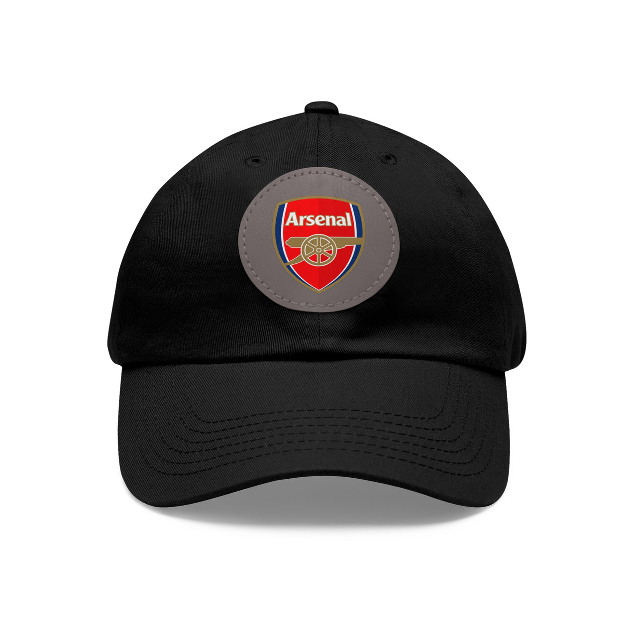 Arsenal Dad Hat with Leather Patch (Round)
