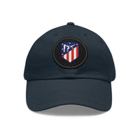 Thumbnail for Atletico Madrid Dad Hat with Leather Patch (Round)