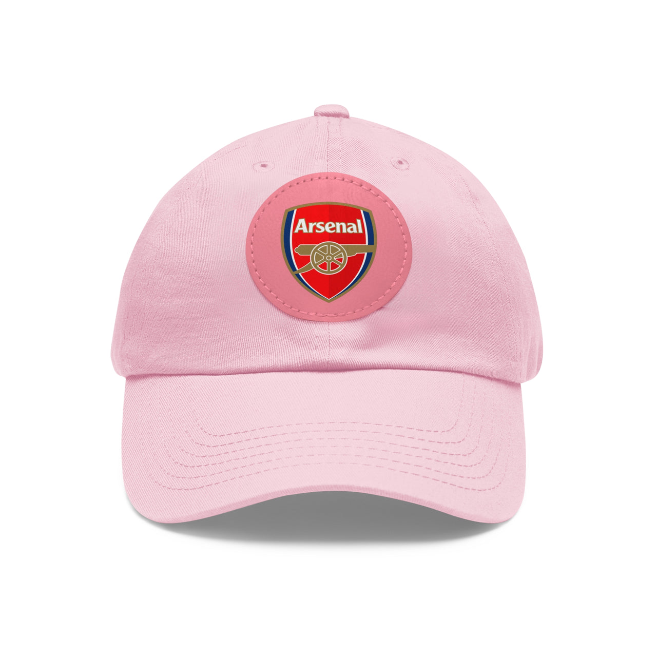 Arsenal Dad Hat with Leather Patch (Round)