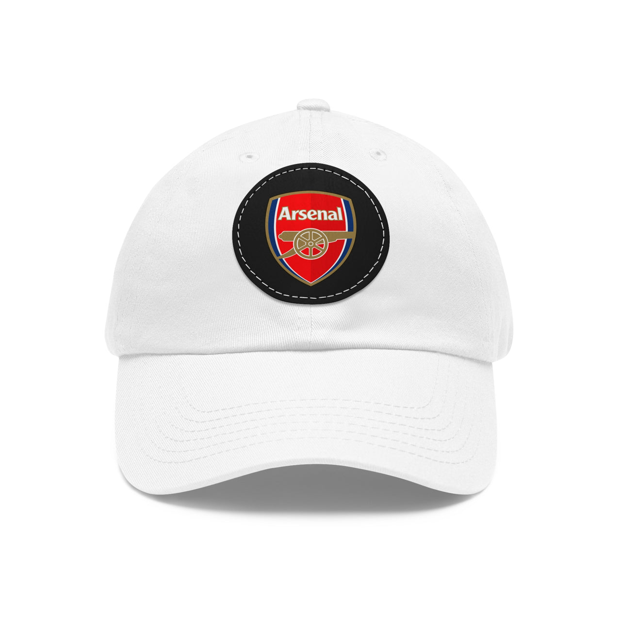 Arsenal Dad Hat with Leather Patch (Round)