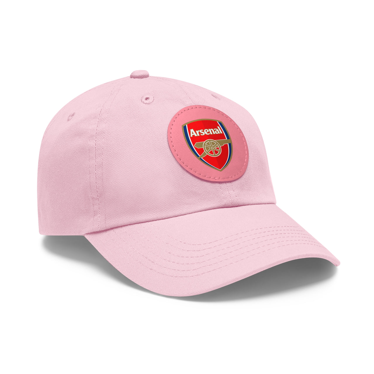 Arsenal Dad Hat with Leather Patch (Round)