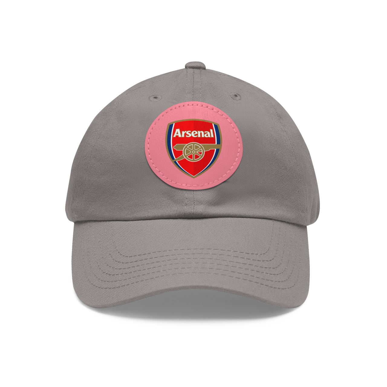 Arsenal Dad Hat with Leather Patch (Round)
