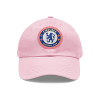 Thumbnail for Chelsea Dad Hat with Leather Patch (Round)