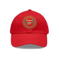 Thumbnail for Arsenal Dad Hat with Leather Patch (Round)