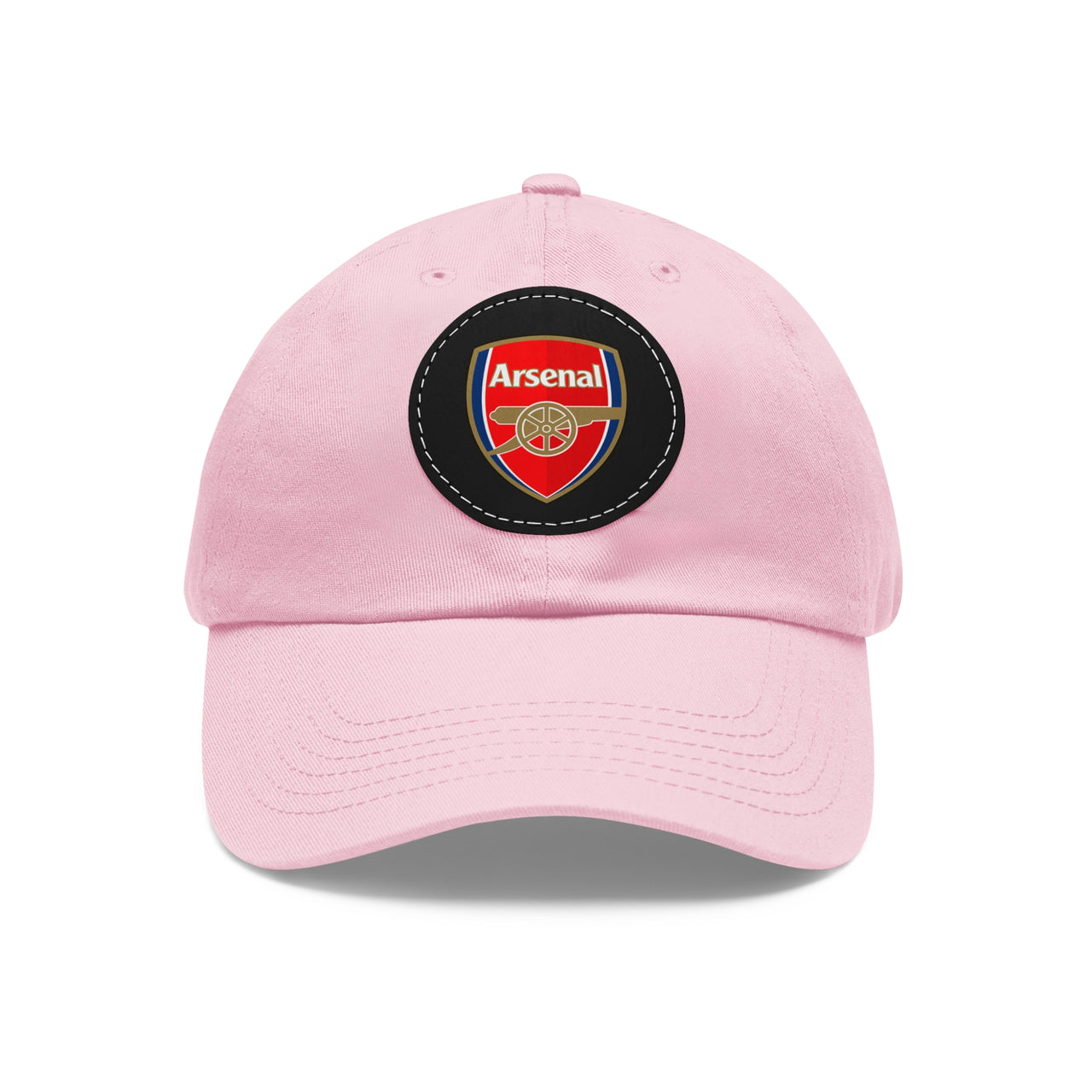 Arsenal Dad Hat with Leather Patch (Round)