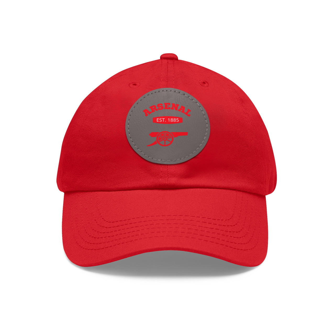 Arsenal Gunners Dad Hat with Leather Patch (Round)