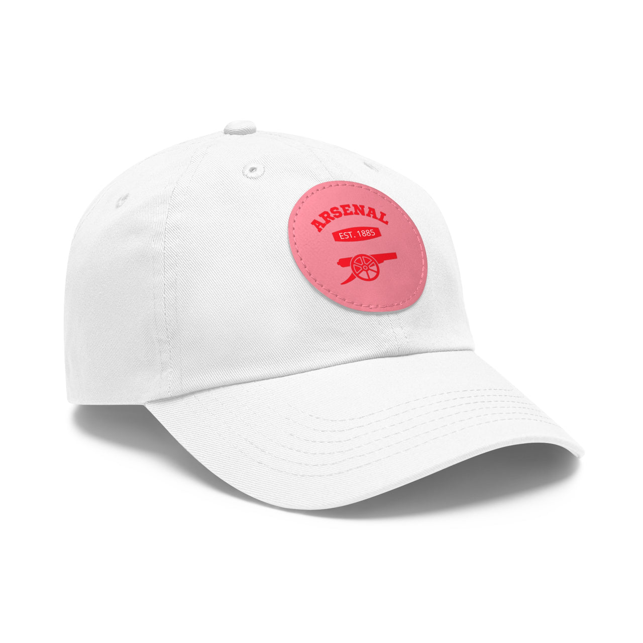 Arsenal Gunners Dad Hat with Leather Patch (Round)
