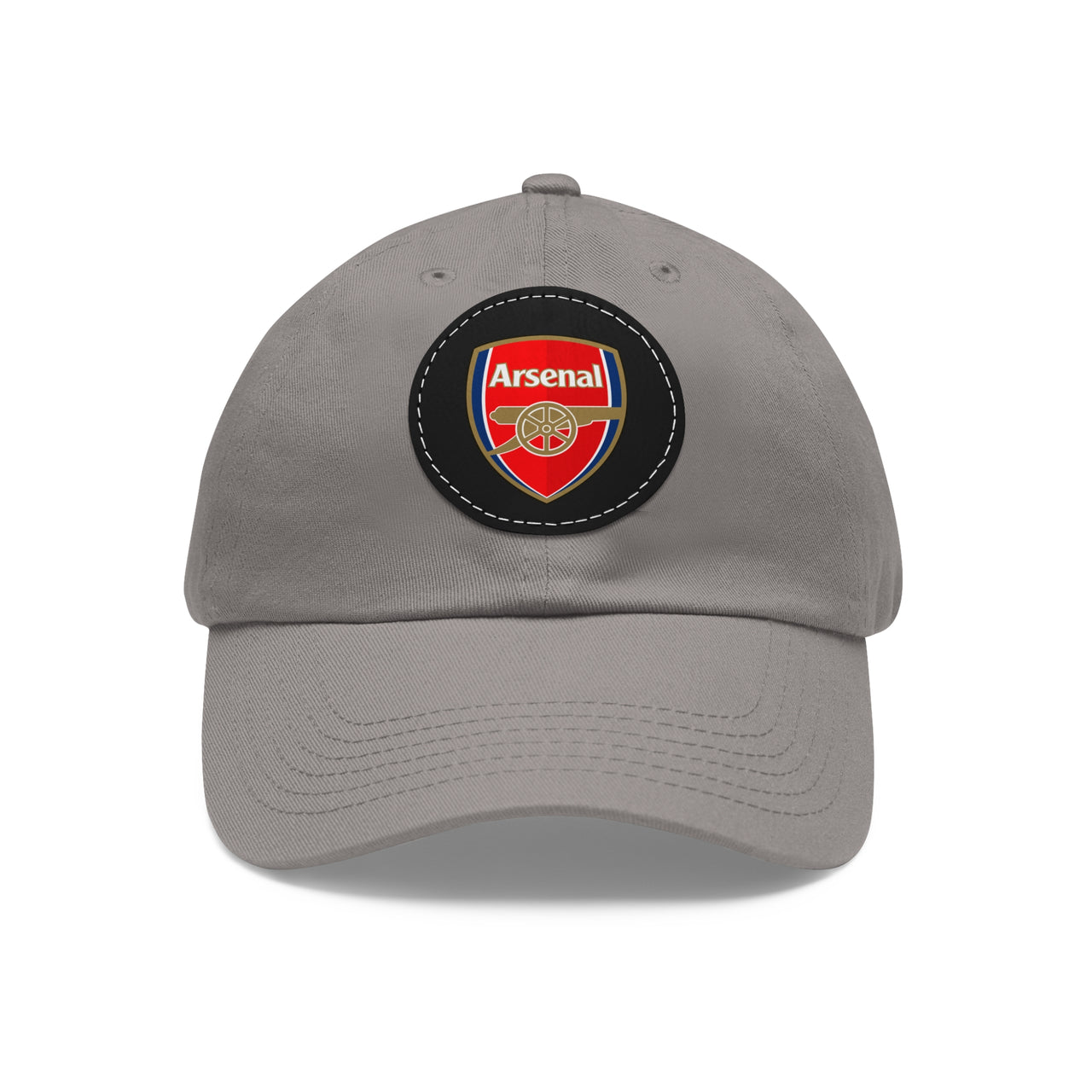Arsenal Dad Hat with Leather Patch (Round)